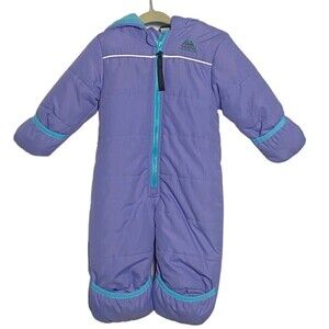 Molehill Mt. Equipment Snowsuit Infant Girls 6 Months Fleece Bunting Suit